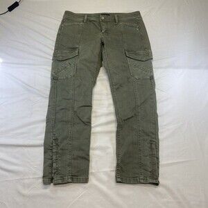 White House Black Market Olive Cargo Women's Classic Utility Pants Size 10P